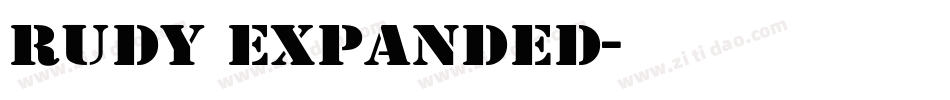 Rudy Expanded字体转换